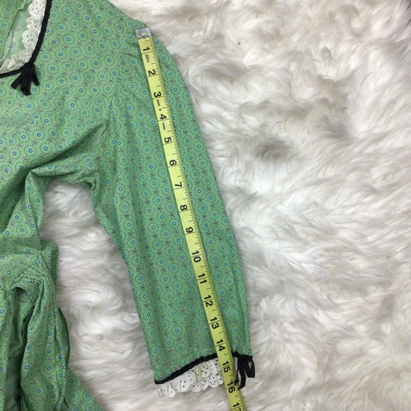 Vintage 30’s Handmade Prairie Peasant Maxi Dress Micro Floral Bow Cottage-core - Picture 11 of 15